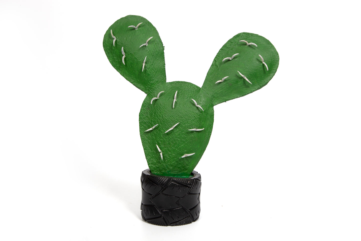 Cactus en pneu recyclé