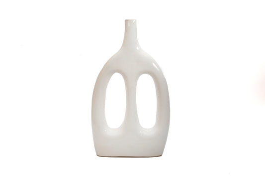 Vase " Tina" blanc